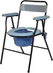 Aidapt Folding Foldable Commode Chair with pan Portable disability aid