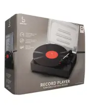 Dual Speaker Record Player Turntable For 7/10/12 Inch Vinyl Records 33/45/78 RPM