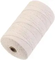 Macrame Cord 2mm x 382yards Natural Macrame Cotton Rope 2mmx382Yards Beige