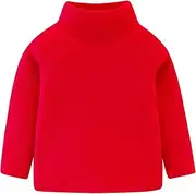 [Mud Kingdom] Kids Fleece Shirts High Collar Soft Tops Unisex