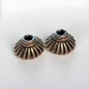 Sterling Silver Bali Bead Caps 10mm Qty:2
