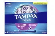 Tampax Pearl Ultra Absorbent Leakguard Protection Tampons 45 Count - New Sealed