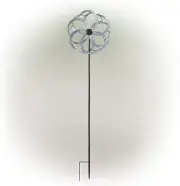Rustic Wind Spinner Kinetic Garden Decor Patio Outdoor Lawn Stake Yard Art Home
