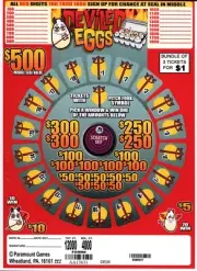 Pull Tab Tickets - Jar Tickets - Game - Pick Board - Holder - Deviled Eggs