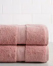 Superior Highly Absorbent 2pc Ultra Plush Solid Egyptian Cotton Towel Set