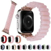 49mm 41 45mm 38 40 42 44mm Resin Beads Watch Strap for Apple Watch Band Bracelet