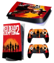 1st Edition PS5 Themed Decal Sticker Wrap For Disc Edition Console - RDR2