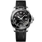 New Longines HydroConquest GMT 41mm Black Rubber Men's Watch L37904569