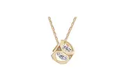Crystals from SWAROVSKI Italian Cube Necklace (Gold)