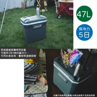 【Coleman 美國 47.3L XTREME 拉桿冰箱《永恆綠》】CM-37235/保冷保冰箱/冰筒/冰桶/置物箱/保鮮桶