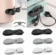 6 PCS Cord Organizer for Appliance-Kitchen Cable wrap,Kitchen Appliance Cord Winder for Storage Small Home Appliances,Coffee Maker, Pressure Cooker and Air Fryer(Black, White, Grey)