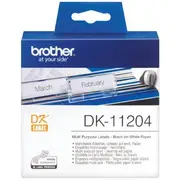 Brother DK 11204 17 x 54mm Black On White Small Label Roll