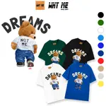 DREAM BEAR 優質棉 WHY ME ATU001 中性寬款 T 恤