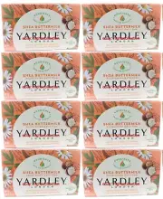 8 BARS Yardley London SHEA BUTTERMILK Sensitive Sk Bath Bar Soap 4.25ozEa SEALED
