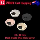 Metal Computer Desk Cable Tidy Premium Outlet Wire Cord Grommet Hole Cover 53/60