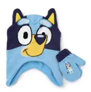Bluey Earflap Beanie & Mittens Set