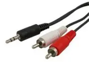 Comsol Stereo Male 3.5mm to 2x RCA Male Audio Cable - 2M