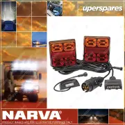 Narva 12V Model 35 LED Plug And Play Trailer Lamp Kit Square Lamps Blister of 2