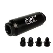 Universal Car Racing In-Line Fuel Filter AN6 AN8 Adapter 100 Micron Cleanable SS (for: Fiat)