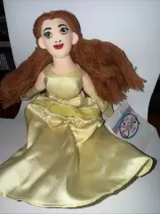 Belle Beauty & The Beast Disney Store Bean Bag Plush Princess 10” Vintage