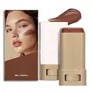 Boosted Skin Tint Balm, Solid Tinted Moisturizing Contour Stick Foundation Face, Even Skin Tone Portable Moisturizing Essence Stick, Create a Natural Look (02#)