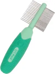 Pet Li'L Pals Double-Sided Dog Comb - Tick & Flea Comb - Dog Grooming Brush for