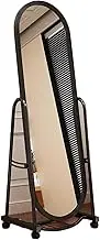 Full Length Mirror with Wheels,Arched Mirror,for Bedroom Entry Dressing Room Bedroom Corridors(2,170m)