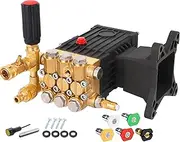 Pressure Washer Pump, Parts Washer Pump, 4 Gpm – 1" Shaft Horizontal Plunger, Power Washer Pump Replacement Compatible with Simpson, Ryobi, Subaru, Craftsman 4400 Psi