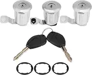 HDVCRNBAVW 252522 Car Door Lock Barrel Set With Keys Compatible With Peugeot Compatible With Partner Compatible With Citroen Compatible With Berlingo Compatible With Xsara Door lock protector