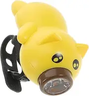 Parliky 1 Set Bike Lamp with Horn Cute Pig Design USB Rechargeable Light for Bicycles and Scooters Accessory for Parties and Festivals Performance