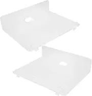 Alipis 2Pcs Clear Acrylic Floating Wall Shelves for Versatile Storage Modern Display for Flower Pots Speakers Cameras Wall Mounted Shelves for Home Office Decor