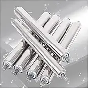 6 Pieces Durable Transportation Rollers, 1" 1.5" 2" 2.4" Diam Rollers for Logistics Warehouses & Industrial, 16 18 20 22 24 Inch Long Unpowered Conveyor Roller(6 pcs Dia-1.5"/38MM,L-150MM(5.9in))