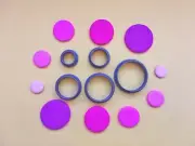 Circle Polymer Clay Cutter Set | Unique Clay Cutters | Clay Tools | Maxi Mini