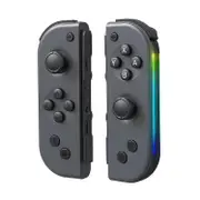 Joy Pad Switch Controller Lateral Luminescence Joy Cons L/R Compatible for Switch Nintend Joycon with Wake-up/Screenshot Gray