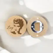 Lucille Ball Engraved Magnetic Bottle Opener - Classic TV Memorabilia