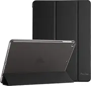 ProCase iPad 9.7 Inch Case iPad 6th 5th Generation Cases, iPad Air 2, iPad Air Case, Slim Soft TPU Cover Stand Smart Case for iPad 9.7 2018 2017 Model iPad Air 2 Air 1 -Black