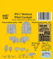 CMK 1/48 PV-1 Ventura Pilot Cockpit for Revell/Academy kits