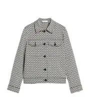 Color-blocking logo casual jacket IT38 Gray