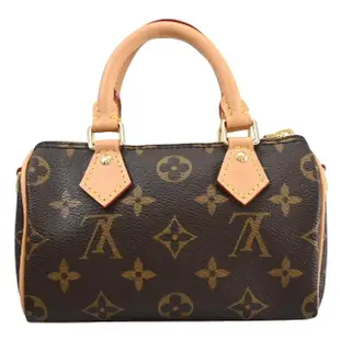 【Louis Vuitton 路易威登】LV M81085 Nano Speedy 經典花紋迷你手提包波士頓包兩用包(現貨)