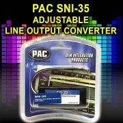 PAC SNI-35 LINE LEVEL ADAPTER HI TO LOW 2 CHANNEL SPEAKER TO RCA CONVERTER NEW!