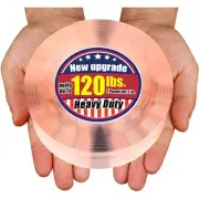 Extra Large 1.2" x 240" Double Sided Mounting Tape Heavy Duty, Clear & Tough ...