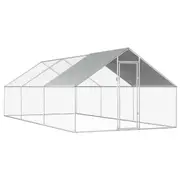 Chicken Coop Cage Run Rabbit Hutch Large Walk in Hen Enclosure with Roof 2.75x6m