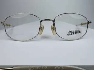 信義計劃 眼鏡 Jean Paul Gaultier 55-6102 日本製 金屬復古框 光學眼鏡 Eyeglasses
