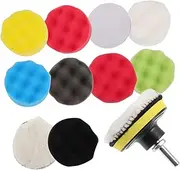 iplusmile 1 Set Car Polishing Pad Drill Buffing Kit Thick Celled Sponge for Enhanced Airflow Control Compatible with All Power Drills Flexible Washable Polishing Wheel