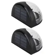Stylish Solar Fence Lights Waterproof Wall Lights for Outdoor Garden Steps