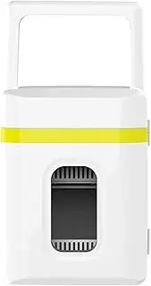 Mini Fridge, Portable Small Refrigerator 10L/10 Can Cooler & Warmer Compact Fridges with 12V DC & 220V AC for SkinCare, Food and Drinks, Bedroom, Dorm, Car, Office,B