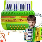 Kids Accordion Toy | 17Keys Button Accordion Small Accordion Toy - Cute Educational Toy Preschool Musical Instrument for Boys & Girls