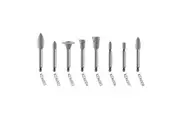 Kenda Ceramic Polishing, No. 6008, 5 x 10mm, Medium Point, Right Angle, Grey, 6/Pack