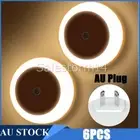 6X LED Night Light Motion Sensor Body Induction Lamp USB Rechargeable Wall Mount
