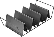 Chicago Metallic Professional 6-Shell Baked Taco Rack, 15-Inch-by-7-Inch,Grey